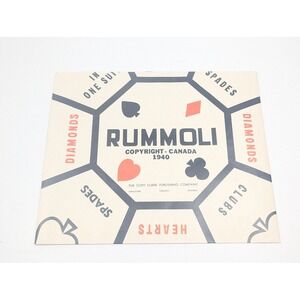 Vintage Rummoli Board Game Copp Clark 1940s Card Game
